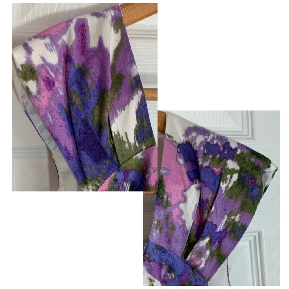 Signature Ella Watercolor Empire Waist Dress, [Sz 22W] - Picture 4 of 11